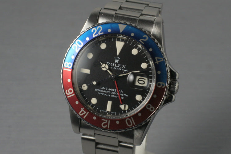 1967 Rolex GMT 1675 with Mark 1 Dial