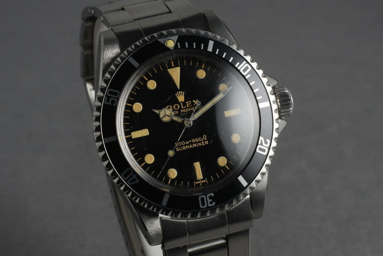 1963 Rolex Submariner 5513 Early PCG SWISS Underline Dial