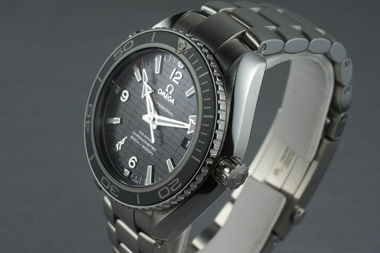 2012 Omega Seamaster Planet Ocean Lim. Ed. James Bond SkyFall 232.30.42.21.01.004 w/ Box and Papers