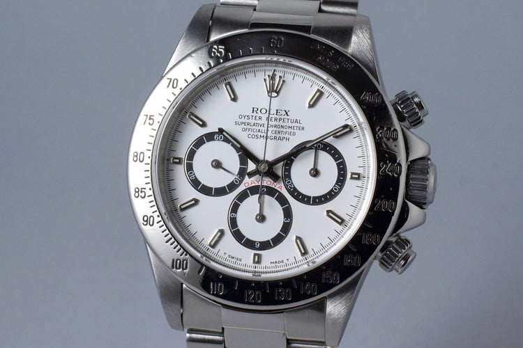 1995 Rolex Zenith Daytona 16520 White 'Inverted 6' Dial