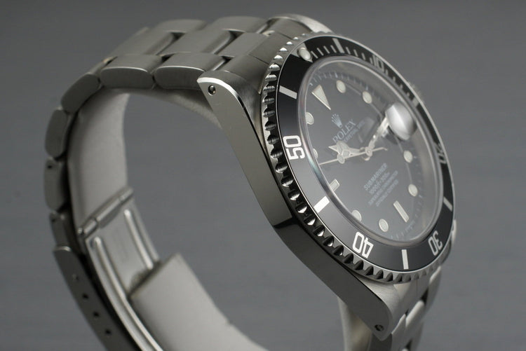 1999 Rolex Submariner 16610 with Box and Papers