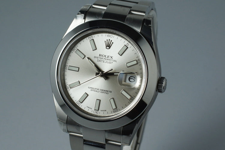 2015 Rolex DateJust II 116300 with Box and Papers MINT with Stickers