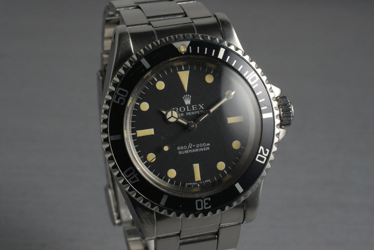 1970 Rolex Submariner 5513 with Box and Papers