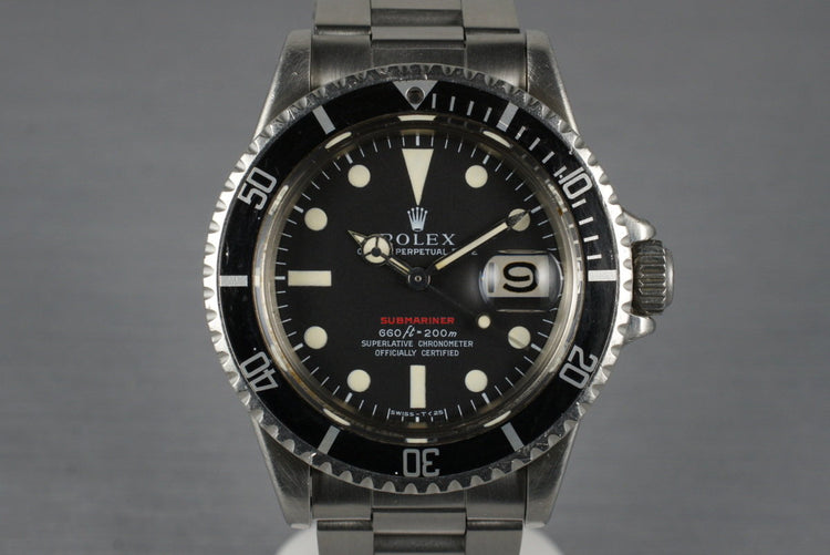 1970 Rolex Red Submariner 1680 Mark 4 Dial