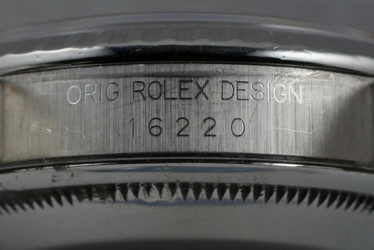 1991 Rolex DateJust 16220 with Box and Papers