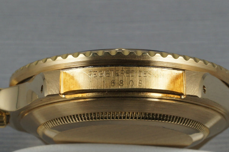 1980 Rolex 18K Submariner 16808 with Blue Nipple Dial