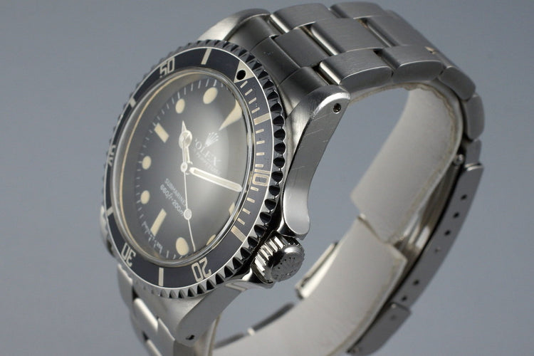 1982 Rolex Submariner 5513 Mark IV Maxi Dial