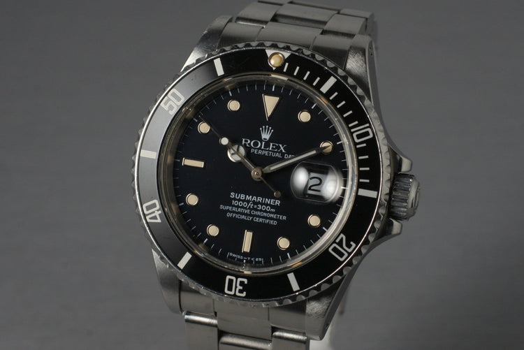 1987 Rolex Submariner 168000