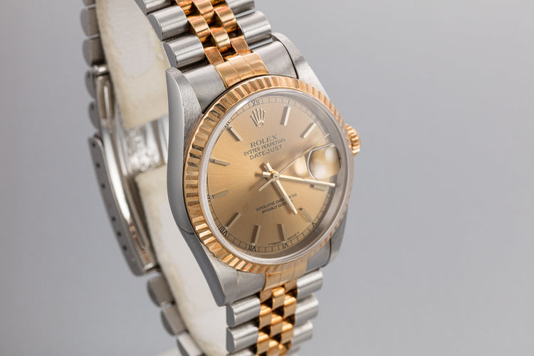 1995 Rolex Two-Tone DateJust 16233 Champagne Dial with Box and Papers