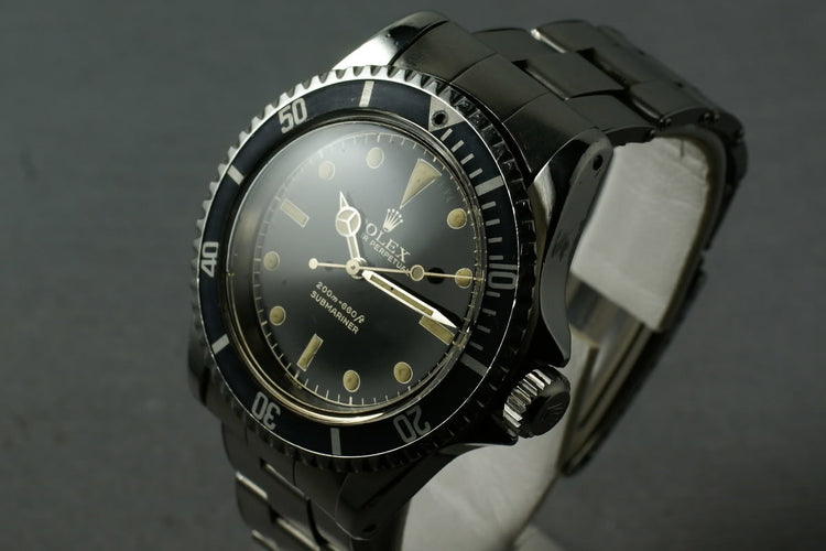 Rolex Submariner 5513 PCG with early chapter ring exclamation dial