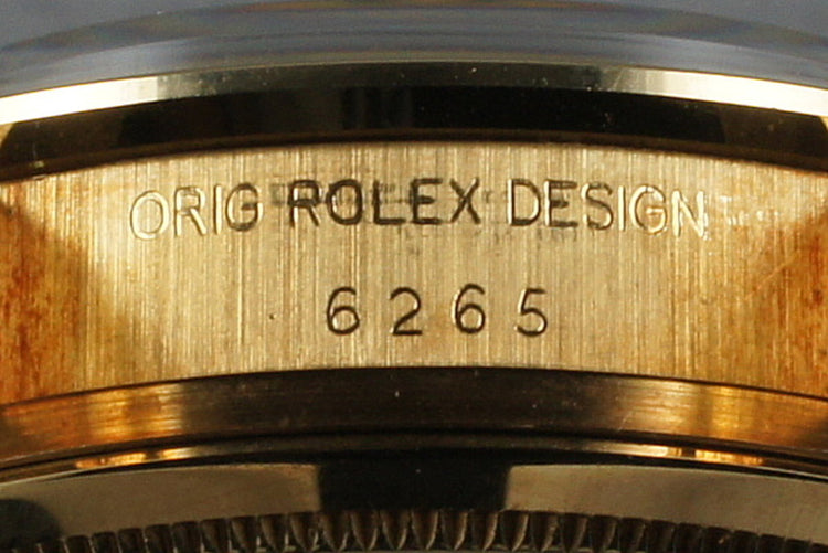 1987 Rolex Daytona 18K 6265 with Gold Dial and Box and Papers