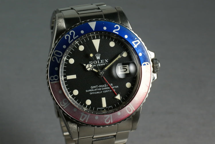 1969 Rolex GMT 1675 Mark 1 with Double Punched Papers