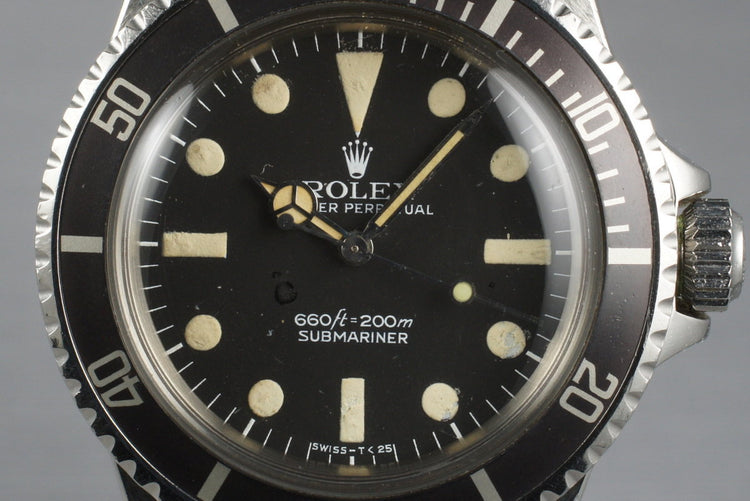 1978 Rolex Submariner 5513 Mark I Maxi Dial