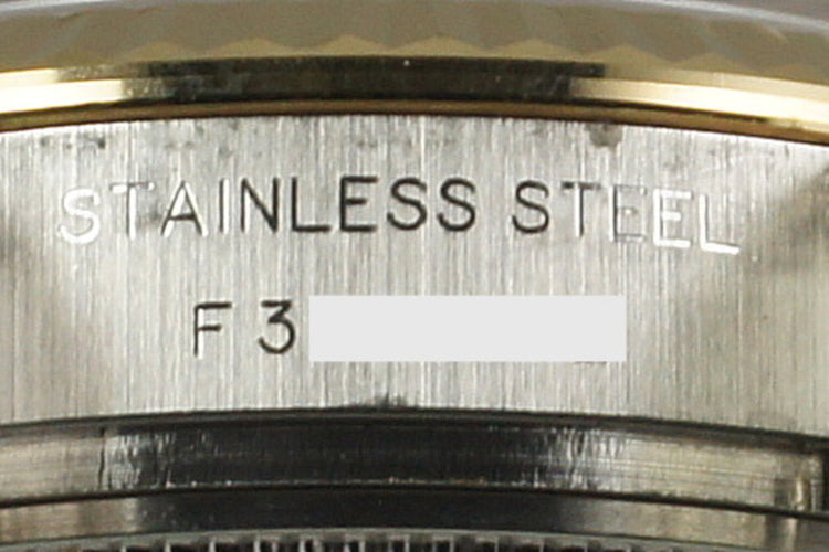 2003 Rolex Ladies Two Tone Datejust 179173 with Diamond Dial