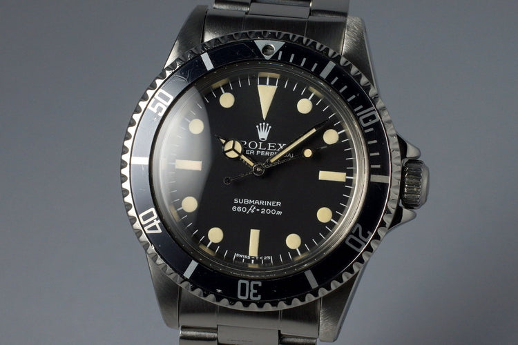 1979 Rolex Submariner 5513 Mark III Maxi Dial