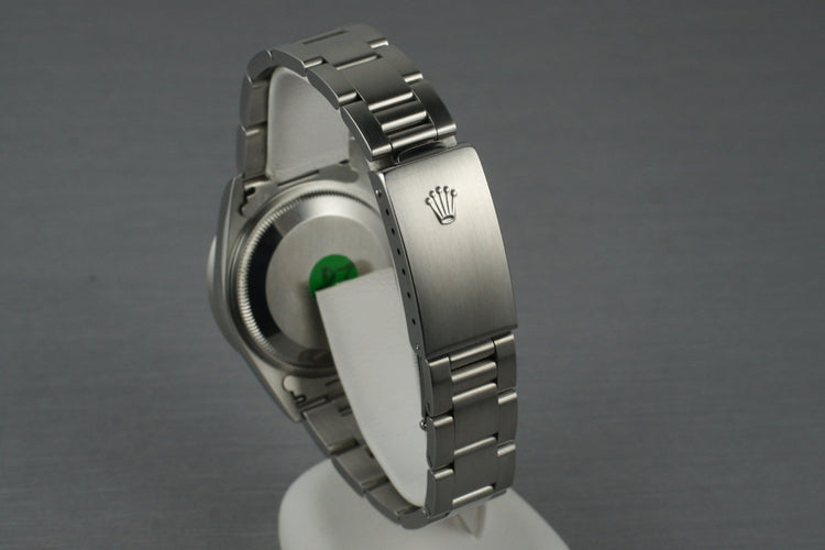 2001 Rolex Silver Dial Date 15210 with Box & Papers