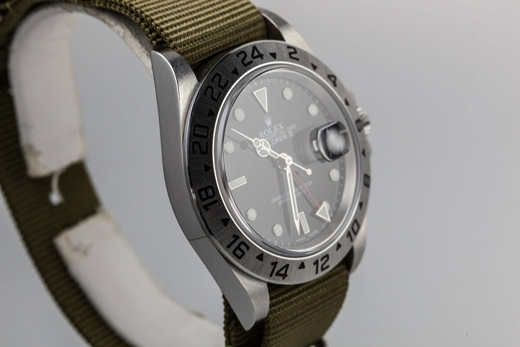2003 Rolex Explorer II 16570 with Black Dial
