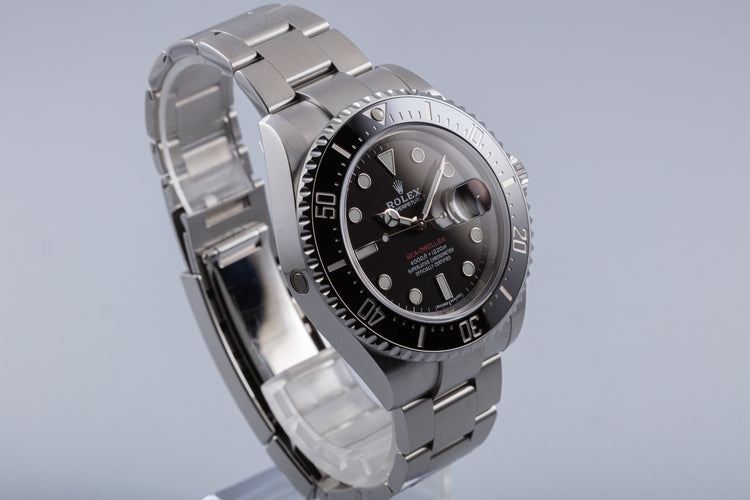 2017 Rolex 43mm Red Sea Dweller 126600 with Box & Card