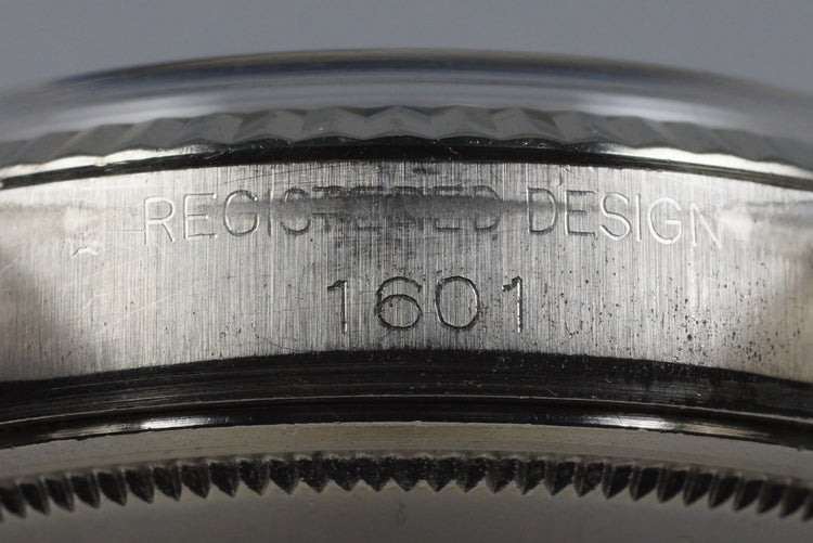 1972 Rolex Datejust 1601 Silver Non-Luminous Dial