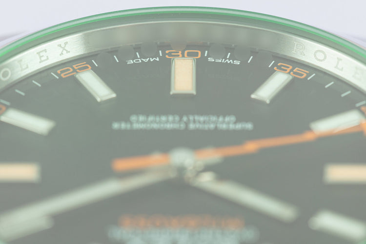 2021 Rolex Milgauss 116400GV Black Dial with Box & Card