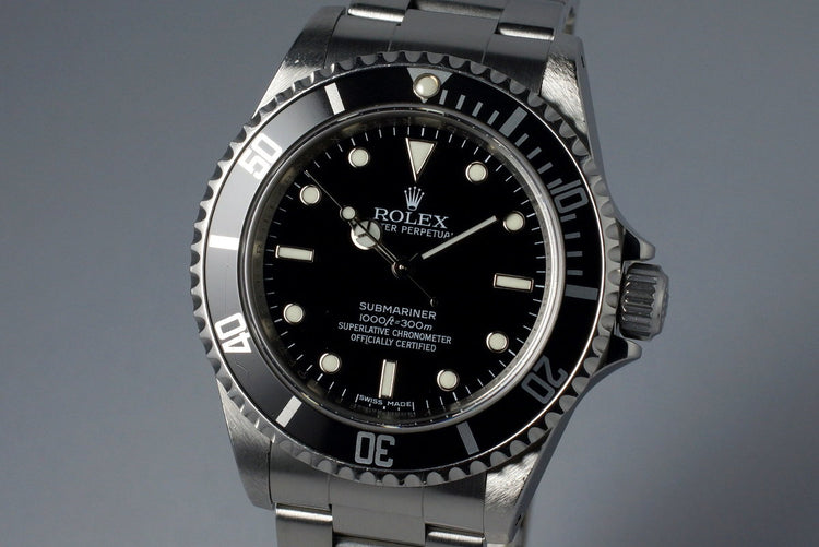 2009 Rolex Submariner 14060M 4 Line Dial