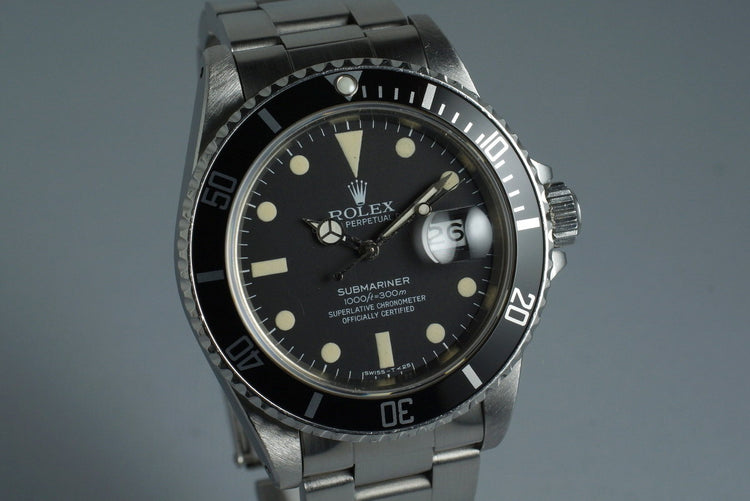 1982 Rolex Submariner 16800