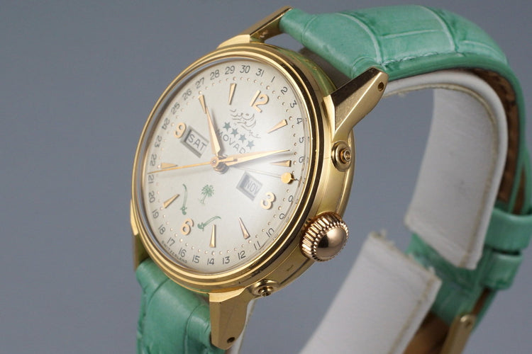 1950’s Movado RG Triple Date 6362 Saudi Dial