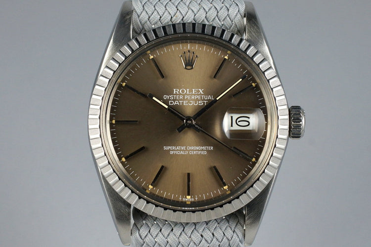 1986 Rolex DateJust 16030 Brown Dial