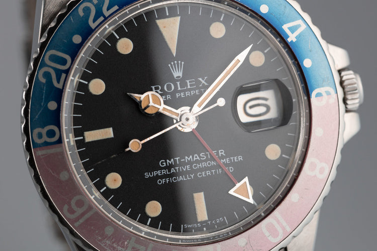 1968 Rolex GMT-Master 1675 "Pepsi" MK I Dial with Box and Papers
