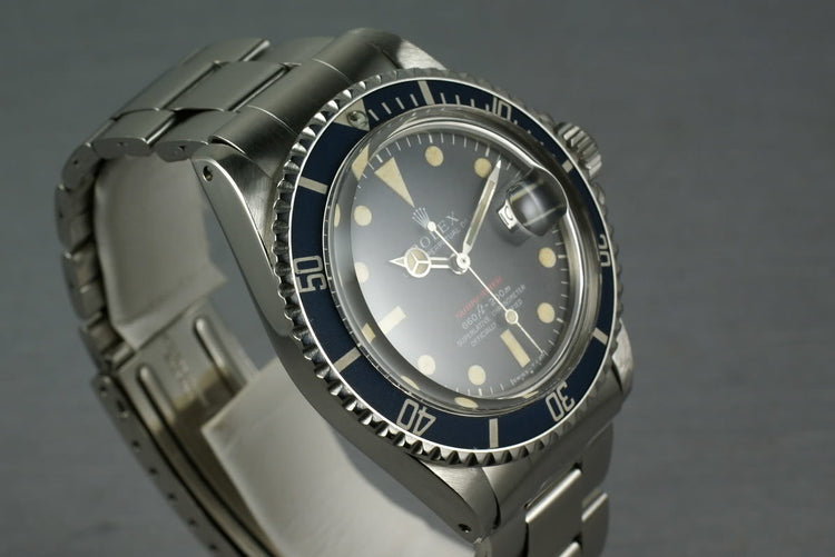 Rolex Red Submariner 1680 Blue Hue Insert