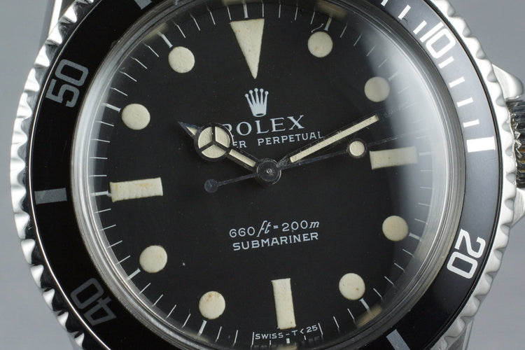 1978 Rolex Submariner 5513 with Serif Dial