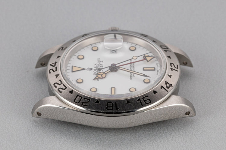1995 Rolex Explorer II 16570 White Dial