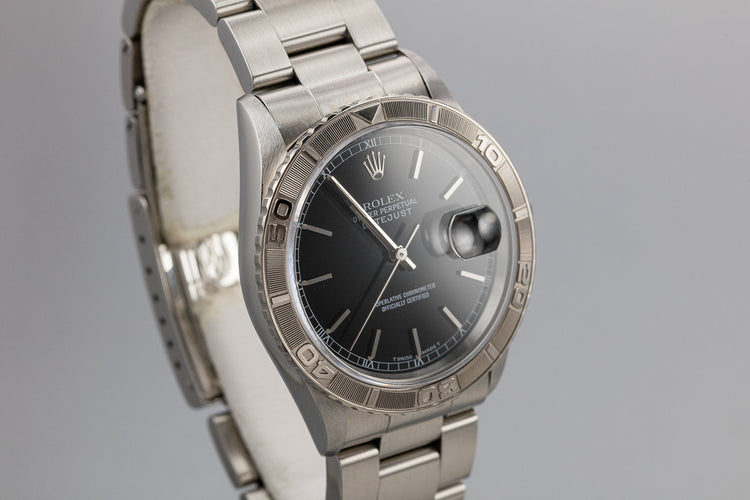 1995 Rolex DateJust 16264 "Thunderbird" Black Dial