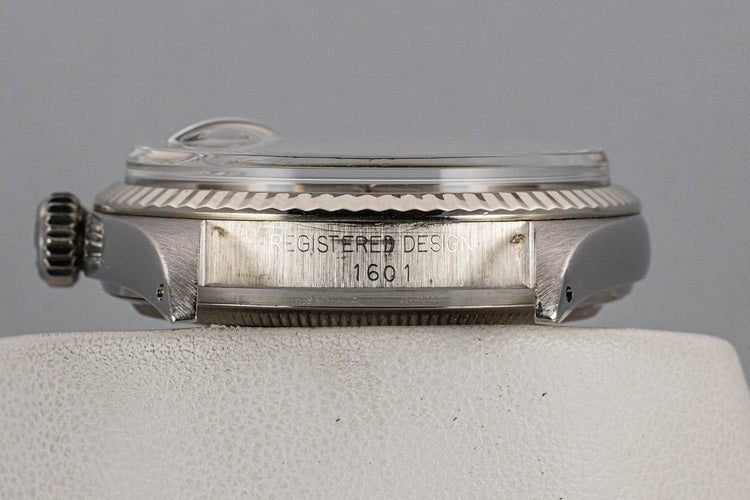 1972 Rolex DateJust 1601 No Lume Silver Dial