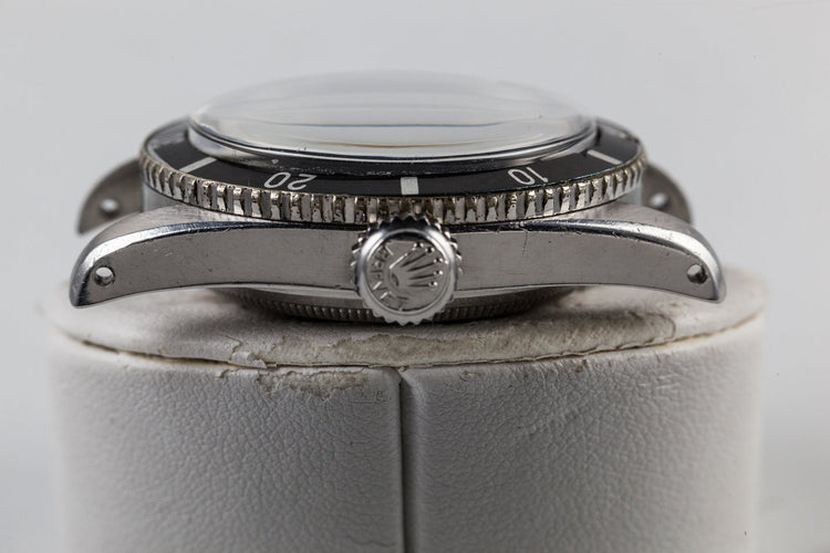 1954 Rolex Submariner Big Crown 6200 with Tropical Explorer 3, 6, 9 Dial and Big Logo Bracelet