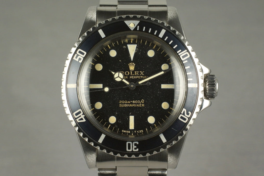 1964 Rolex Submariner 5513 with Gilt Meters First Dial