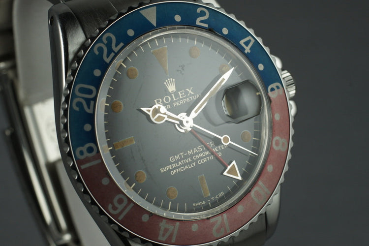 1965 Rolex GMT 1675 Glossy Gilt Dial