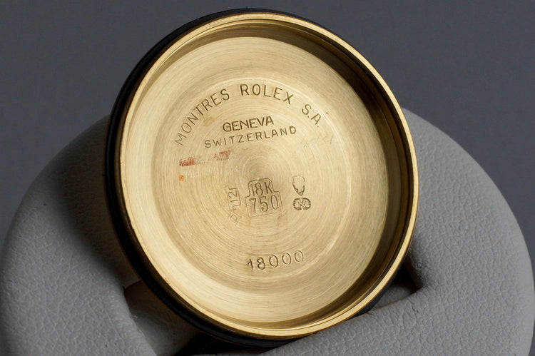 1985 Rolex YG Day Date 18038 with Papers