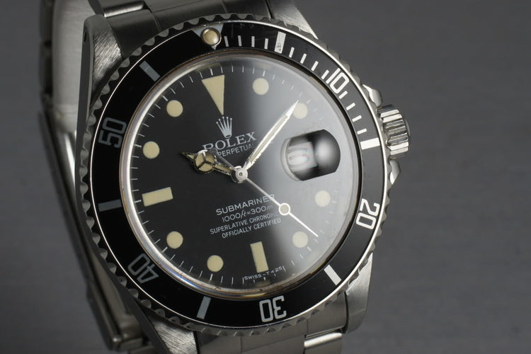 Rolex Submariner 16800 Matte Dial