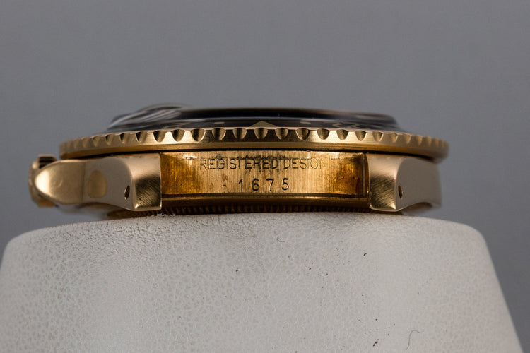 1979 Rolex 18K YG GMT-Master with Black Nipple Dial