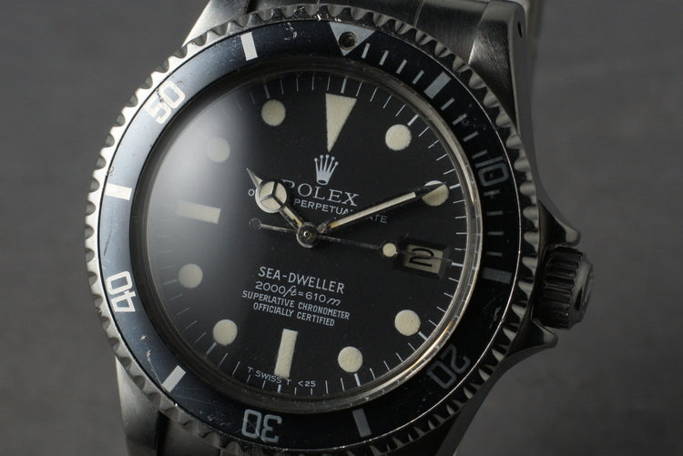 1979 Rolex Sea Dweller Ref 1665 Rail Dial