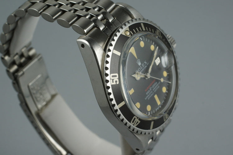 1970 Rolex RED Submariner 1680 with Mark 4 Dial