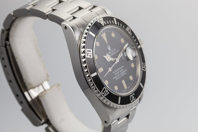 1981 Rolex Submariner 16800 with Matte Dial