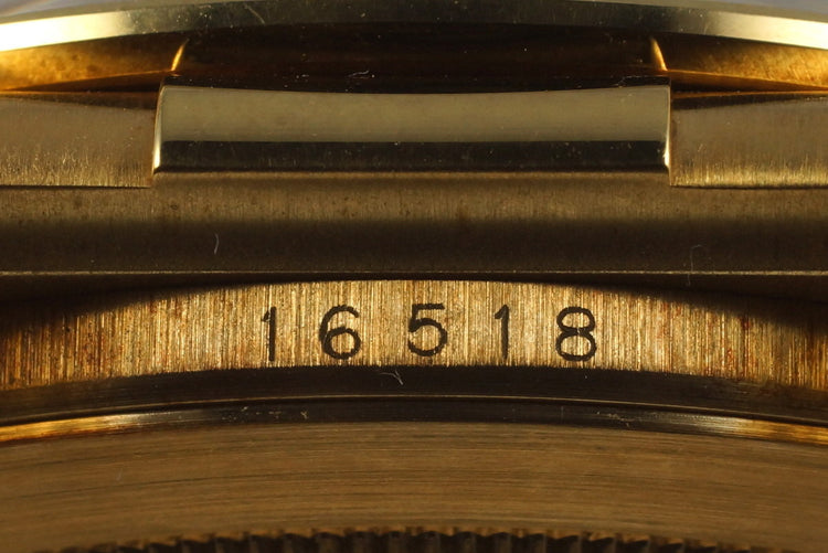 1999 Rolex YG Zenith Daytona 16518 Mother of Pearl Dial