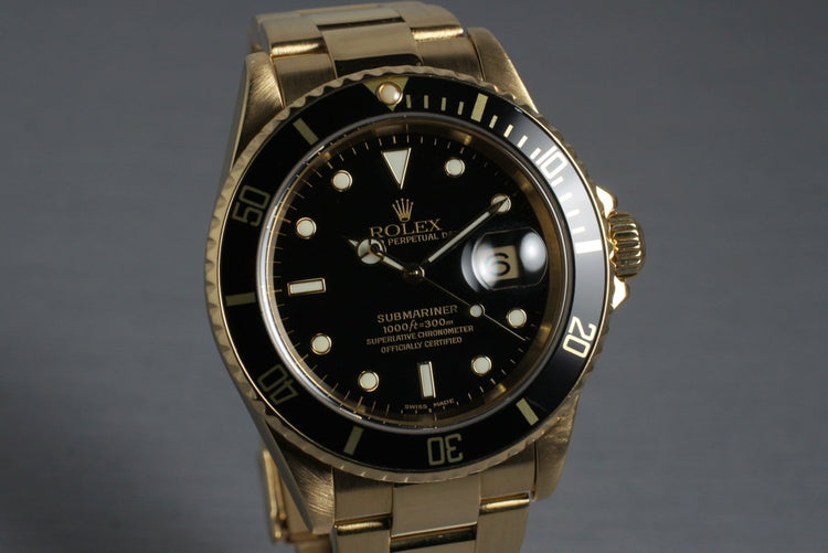 2003 Rolex 18K Submariner 16618