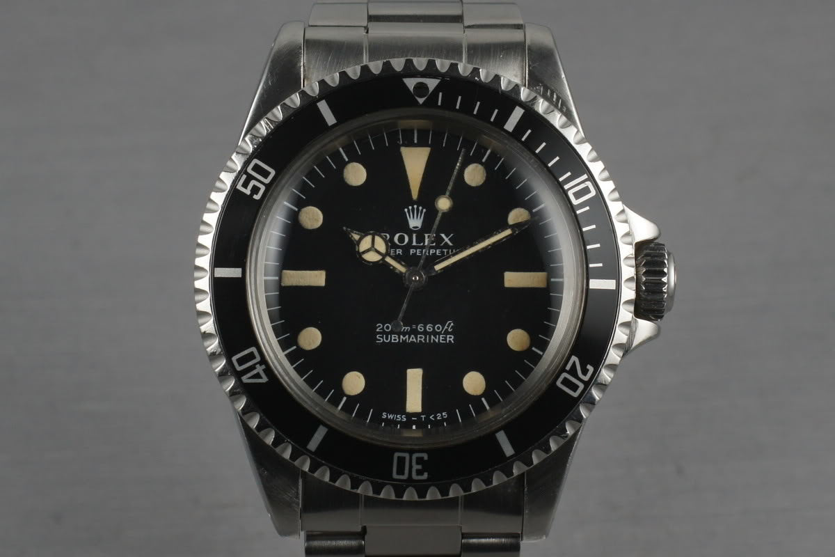 HQ Milton 1967 Rolex Submariner 5513 Meters First Inventory