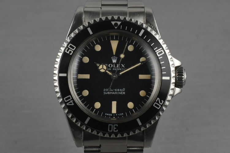 1967 Rolex Submariner 5513 Meters First