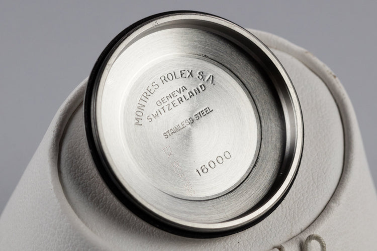 1986 Rolex DateJust 16030 Service Case with Silver Buckley Dial