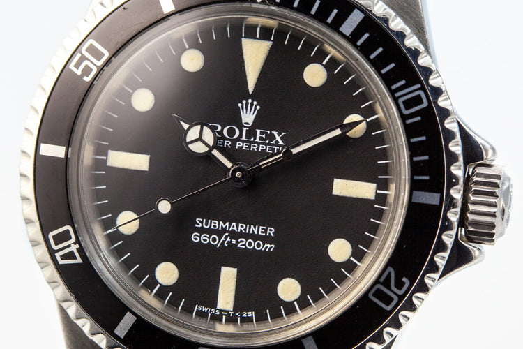 1965 Rolex Submariner 5513 with Mark 4 Maxi Dial