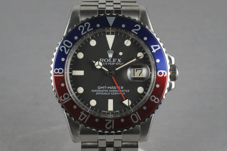 Rolex GMT 1675 with Guarantee Paper
